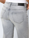 Yolanda Normal Waist Wide Leg Jeans - Light Grey