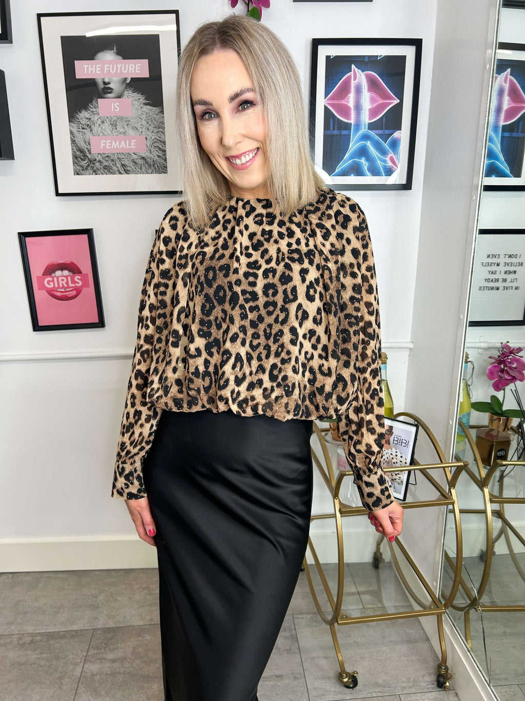 Lexi Leopard Print Blouse