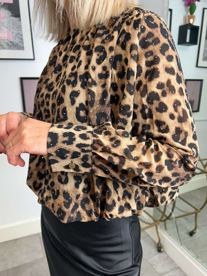 Lexi Leopard Print Blouse