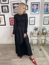 Dulla Long Sleeved Dress - Black