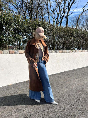 Imogen Trench Coat - Suede