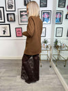 Lara Lace Skirt - Brown