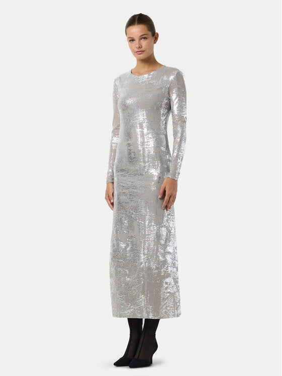 Lucia Ankle Dress - Silver