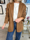 Kylee Suede Jacket - Brown