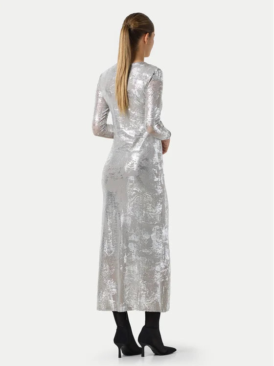 Lucia Ankle Dress - Silver