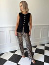 Leo Cargo Jeans - Leopard Print