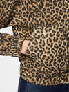 Salume Bomber Denim Jacket - Leopard