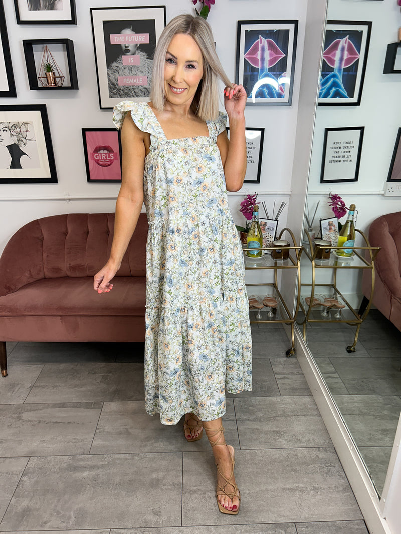 Amaryl Midi Dress - Floral Print