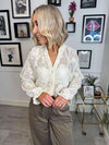 Davina Textured Blouse - Cream