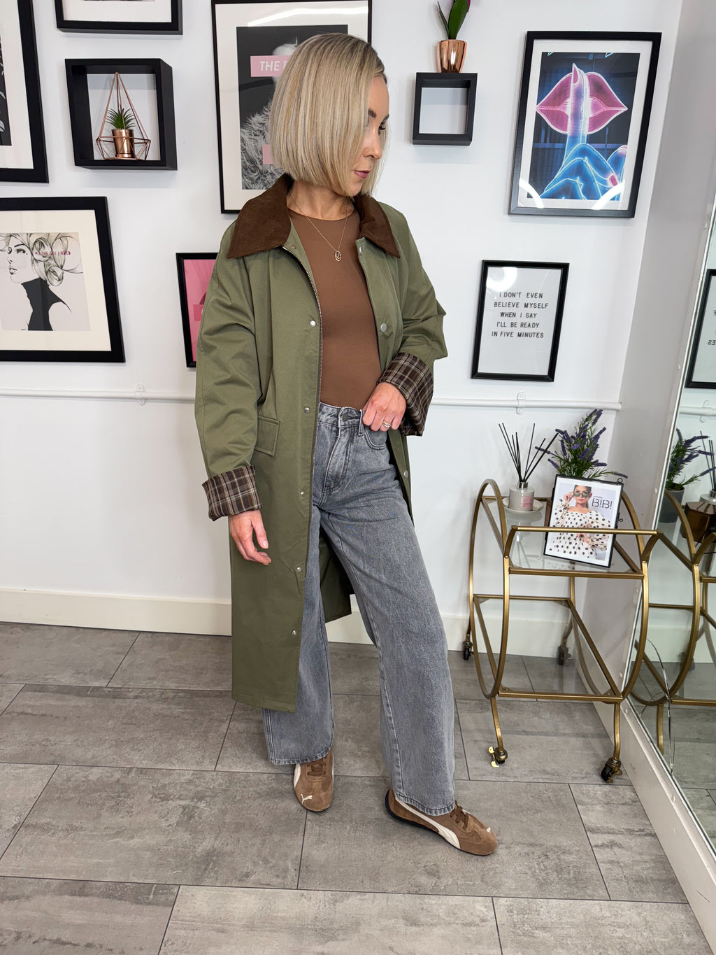 Robyn Trench Coat - Khaki