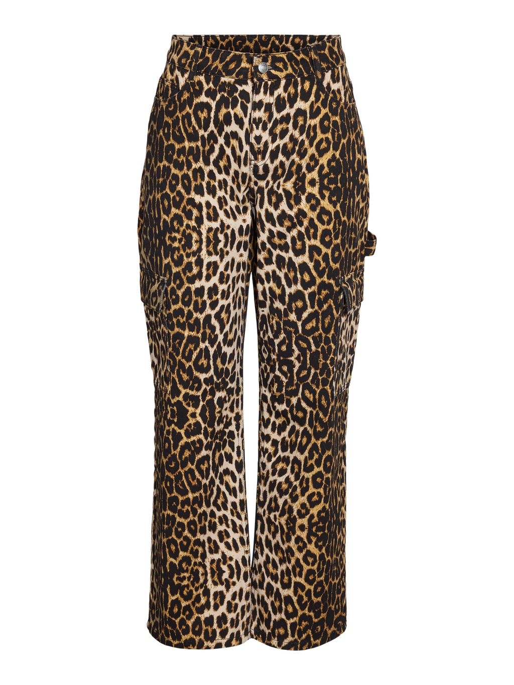 Leo Cargo Jeans - Leopard Print