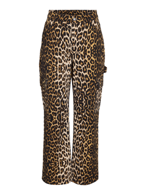 Leo Cargo Jeans - Leopard Print