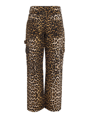 Leo Cargo Jeans - Leopard Print