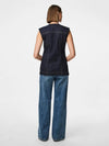 Nua Fitted Denim Waistcoat - Indigo