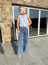 Carla Waistcoat - Sky Blue