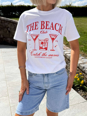 The Beach Club Graphic T-Shirt - White