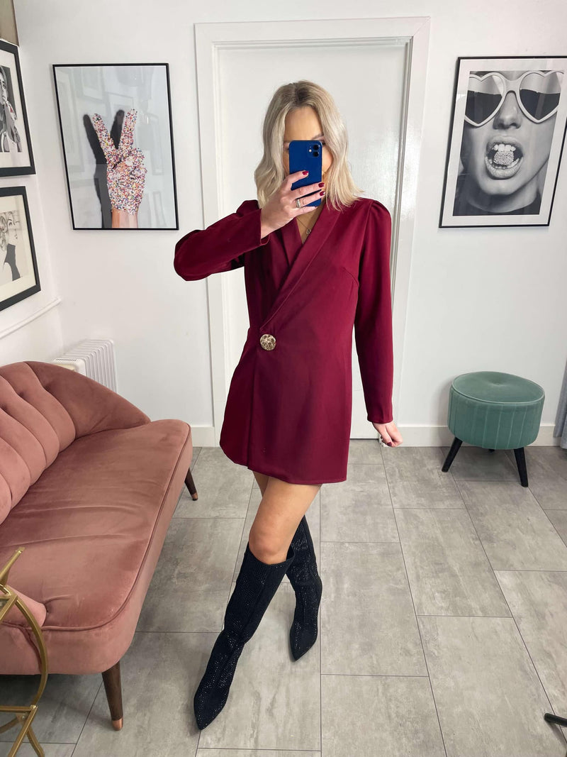 Anya Playsuit - Burgundy