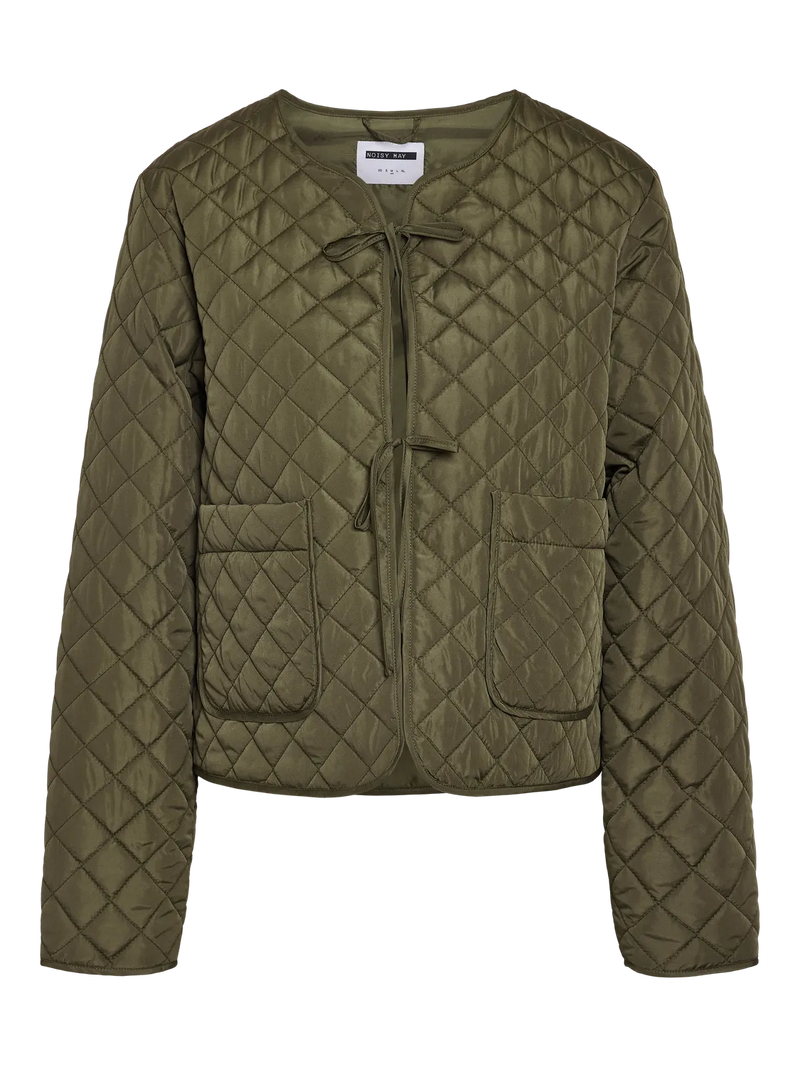 Iris Quilted Bow Jacket - Kalamata