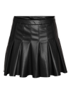 Paulo Pleated Mini Skirt - Black