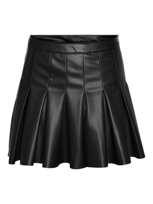 Paulo Pleated Mini Skirt - Black