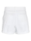 Smiley Normal Waist Denim Shorts - Bright White