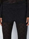 Pasa Flared Lace Trousers - Black