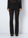 Pasa Flared Lace Trousers - Black