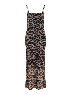 Rosa Mesh Ankle Dress - Leopard