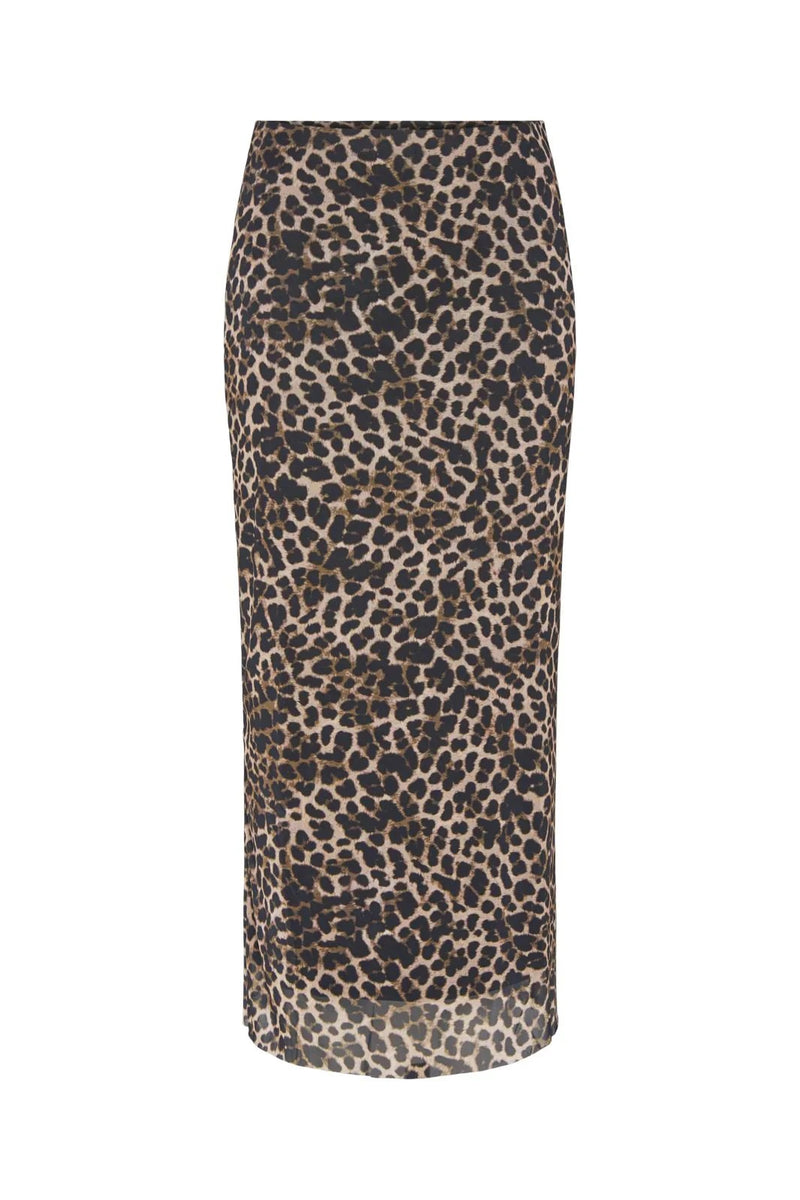 Nolia Mesh Skirt - Leopard Print