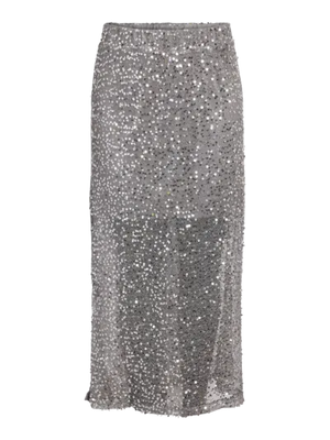 Paila Sequin Skirt - Silver