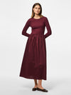 Dulla Long Sleeved Dress - Tawny Port