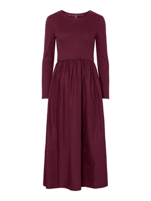 Dulla Long Sleeved Dress - Tawny Port